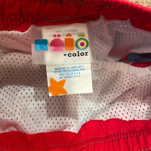 NWT KRIO boys swim trunks and rash guard. size XS - Picture 3 of 5
